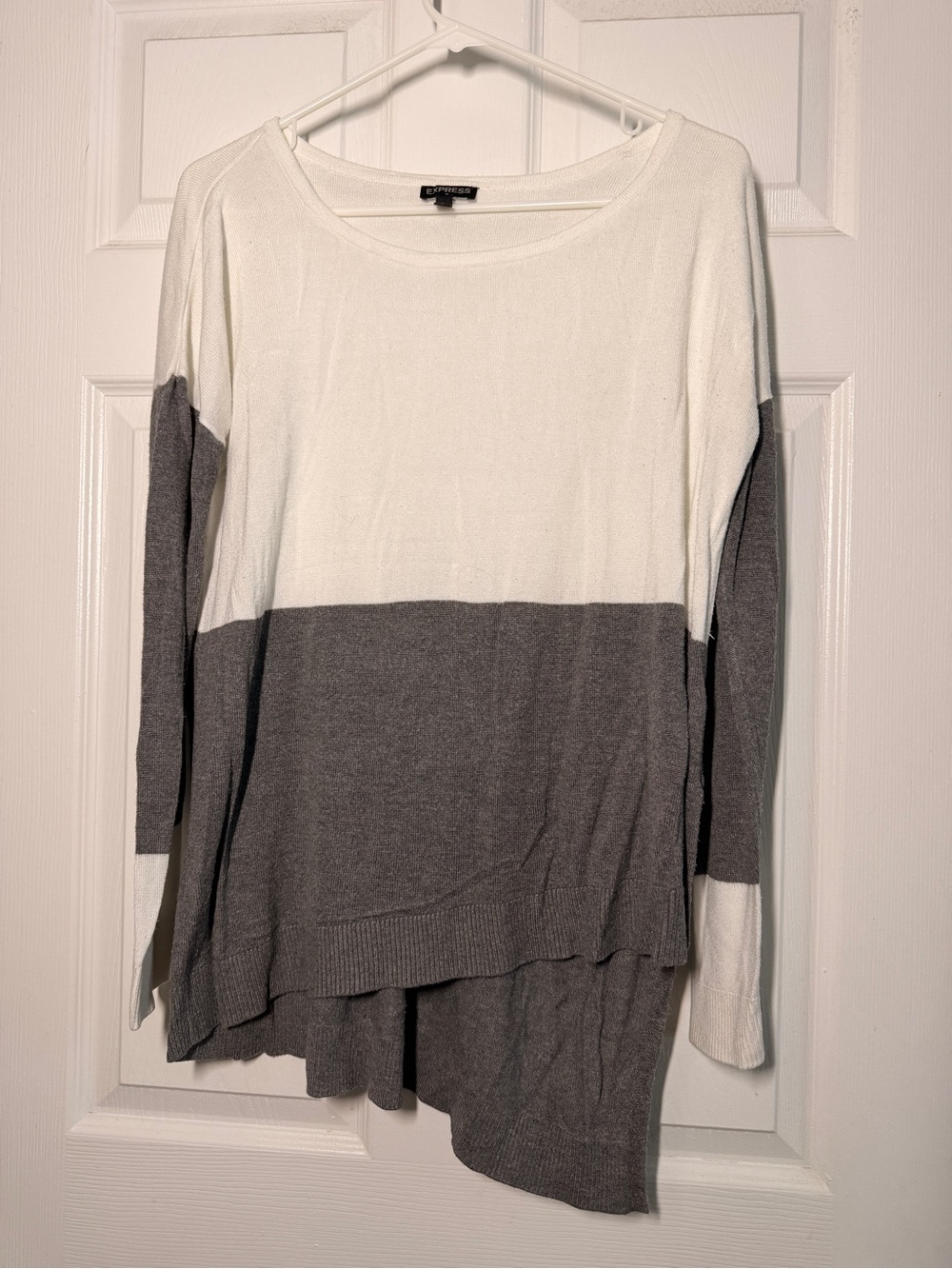 Express White and Black Label Knit Top
